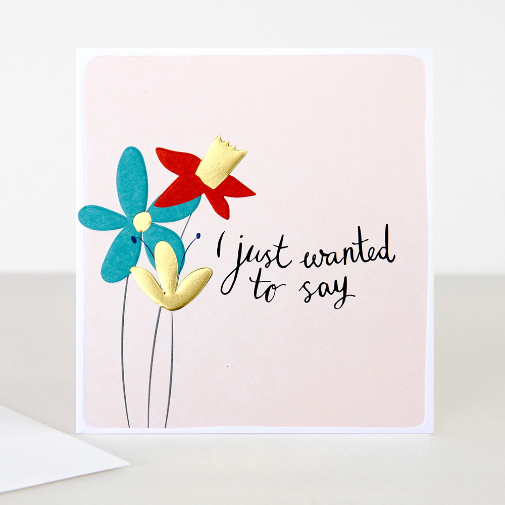 I Just wanted To Say Card By Caroline Gardner